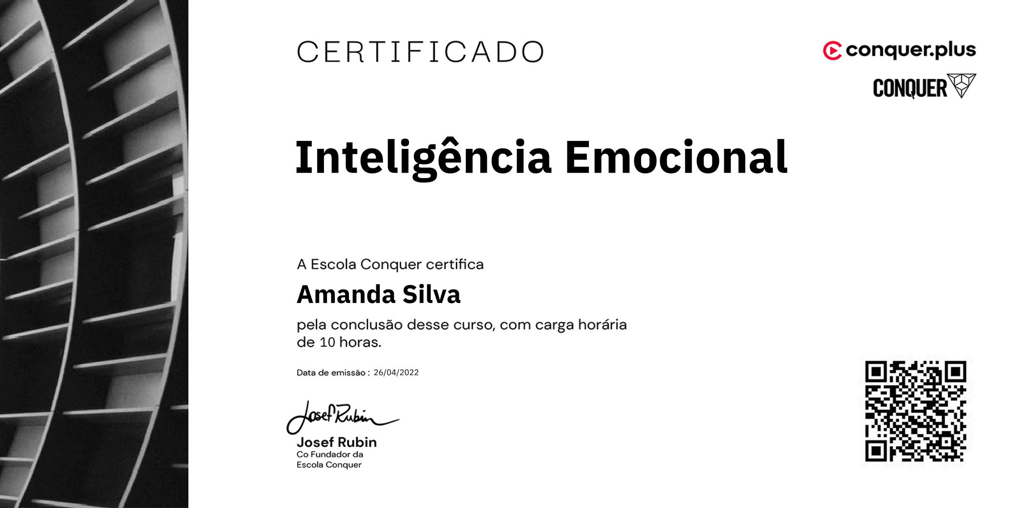 Certificado de Inteligência Emocional